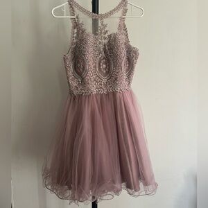 Elegant Mauve Dress